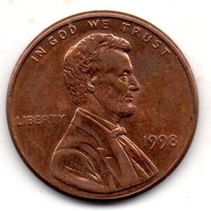 Estate Find: 1998 P Lincoln Cent - Nice toning
